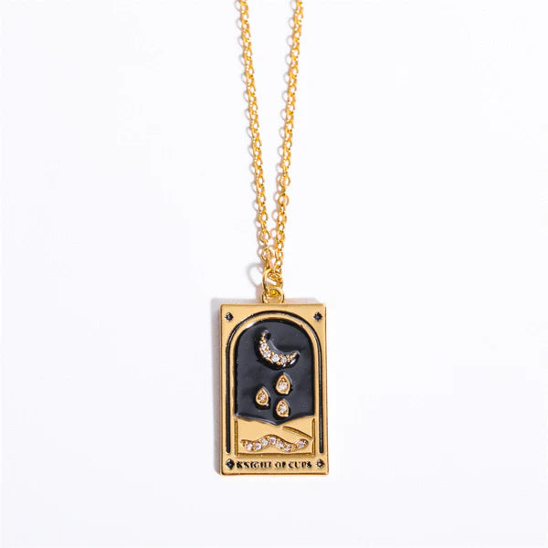 Collier carré Tarot sertie de diamants
