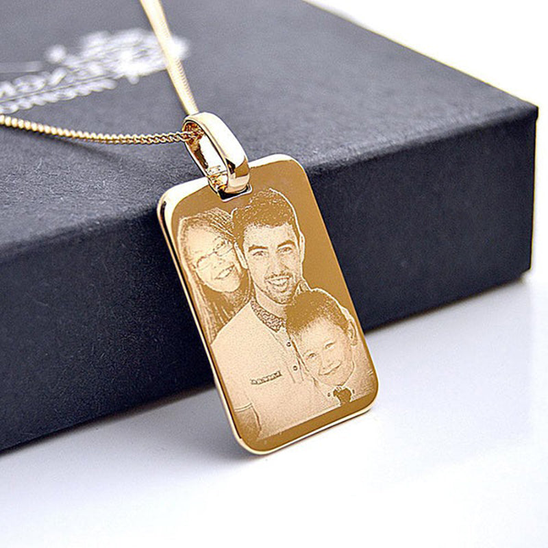 Collier personnalisé plaqué or 18KT