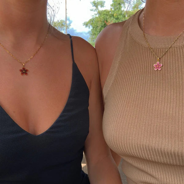 Collier Pendentif Fleur