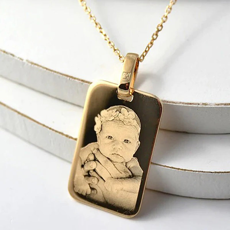 Collier personnalisé plaqué or 18KT