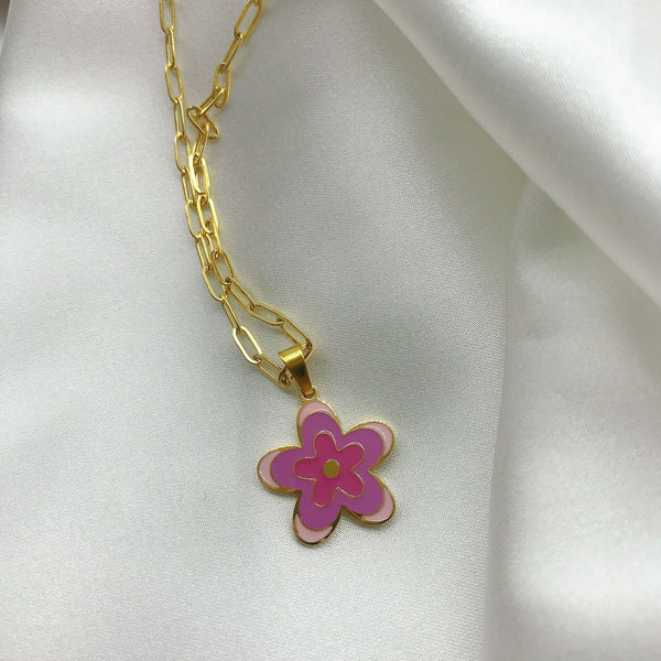 Collier Pendentif Fleur
