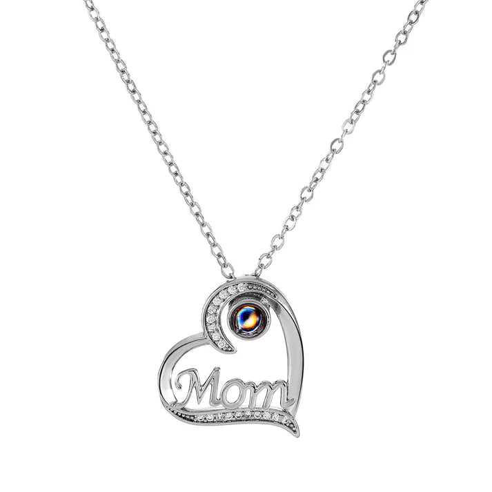 Personalized Photo Projection Necklace For Mom