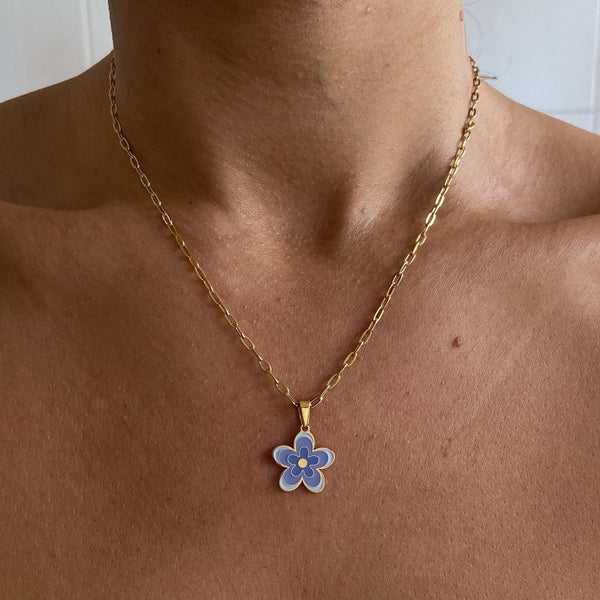 Collier Pendentif Fleur