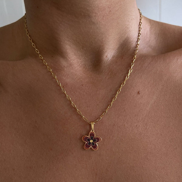 Collier Pendentif Fleur