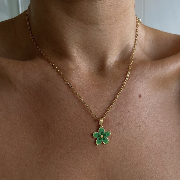 Collier Pendentif Fleur