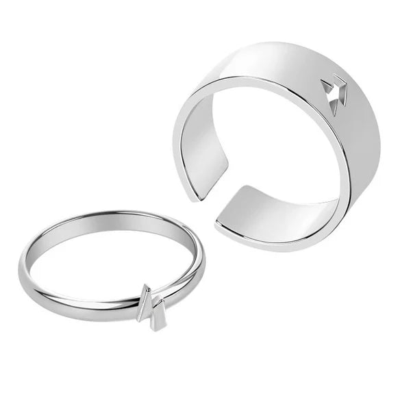 Anneaux de couple de promesse