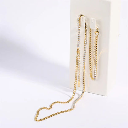 Blingbling Spliced Tennis Chain Cuba Chain