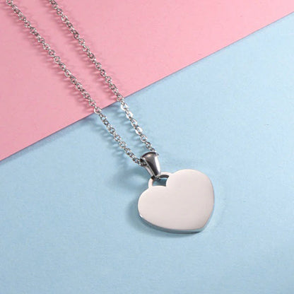 Custom Engraved Necklace - "Heart Of Love"