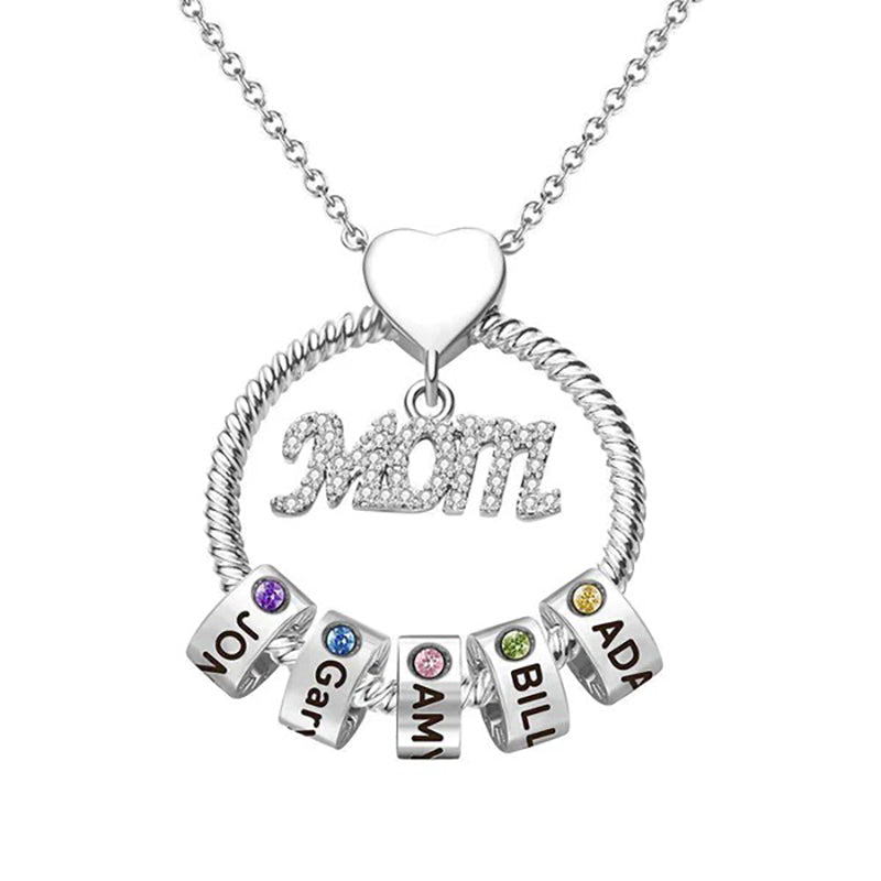 Special Custom Birthstone Necklace For Mom