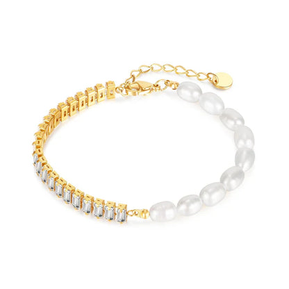 Pearl Zircon Luxury Bracelet