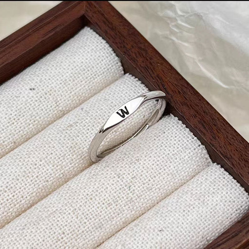 Hand-made Resizable Ring(100% pure silver)